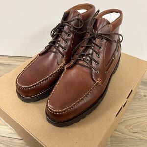 J-Crew Leather Lace Up Boot BS116 Manchester Brown Men’s Size 11 $228 NIB